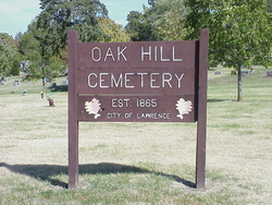 Oak Hill Cemetery Sign